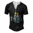 Reel Cool Mama Fishing Fisherman Retro For Women Men's Henley T-Shirt Black