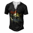 Retro Reel Cool Mama Fishing Lover For Women Men's Henley T-Shirt Black