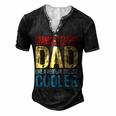 Spanish Teacher Dad Like A Regular Dad But Cooler For Women Men's Henley T-Shirt Black