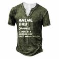 Anime Dad Definition Japanese For Women Men's Henley T-Shirt Green