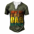Anime Fathers Birthday Anime Dad Only Cooler Vintage For Women Men's Henley T-Shirt Green