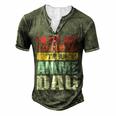 Anime Fathers Birthday Im An Anime Dad Retro Vintage For Women Men's Henley T-Shirt Green