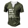 Bald Dad Definition For Women Men's Henley T-Shirt Green