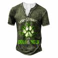 Dogs And Weed Dad Mom Dog Lover Cannabis Marijuana For Women Men's Henley T-Shirt Green