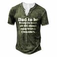 Fathers Day Dad Sayings Happy Fathers Day For Women Men's Henley T-Shirt Green