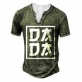 Fathers Day Dada Anime Dad Otaku Neko Best Dad For Women Men's Henley T-Shirt Green
