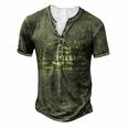 I Fix Stuff And I Know Things Handyman Handy Dad Fathers Day For Women Men's Henley T-Shirt Green