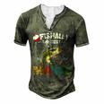 Ofishally The Best Mama Fishing Rod Mommy For Women Men's Henley T-Shirt Green