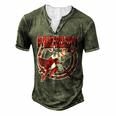 Overprotective Dad Squad Cool Fathers Day For Women Men's Henley T-Shirt Green