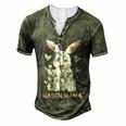 Rabbit Mum Cute Bunny Outfit For Girls For Women Men's Henley T-Shirt Green