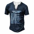 10 Rules Dating My Daughter Overprotective Dad Protective For Women Men's Henley T-Shirt Navy Blue