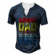 Father’S Day Anime Dad Daddy Father Papa Graphic From Son For Women Men's Henley T-Shirt Navy Blue