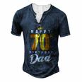 Happy 70Th Birthday Dad Birthday 70 Years Old Dad For Women Men's Henley T-Shirt Navy Blue