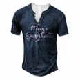 Moms Spaghetti And Meatballs Lover Meme For Women Men's Henley T-Shirt Navy Blue