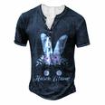 Rabbit Rabbit Mum Rabbit Bunny Lover For Women Men's Henley T-Shirt Navy Blue