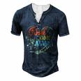 Reel Cool Mama Fishing For For Women Men's Henley T-Shirt Navy Blue