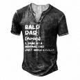 Bald Dad Definition For Women Men's Henley T-Shirt Dark Grey
