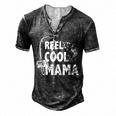 Family Lover Reel Cool Mama Fishing Fisher Fisherman For Women Men's Henley T-Shirt Dark Grey