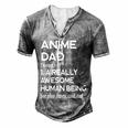 Anime Dad Definition For Women Men's Henley T-Shirt Grey