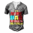 Anime Dad Like A Regular Dad Only Cooler Otaku Fathers Day For Women Men's Henley T-Shirt Grey