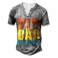 Anime Fathers Birthday Anime Dad Only Cooler Vintage For Women Men's Henley T-Shirt Grey