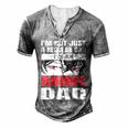 Anime Fathers Birthday Im An Anime Dad Fathers Day For Women Men's Henley T-Shirt Grey