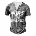 Awesome Like My Step Daughter Dad Joke Father´S Day For Women Men's Henley T-Shirt Grey