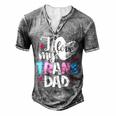 I Love My Trans Dad Proud Transgender Lgbtq Lgbt Family For Women Men's Henley T-Shirt Grey