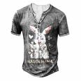 Rabbit Mum Cute Bunny Outfit For Girls For Women Men's Henley T-Shirt Grey