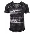 10 Rules Dating My Daughter Overprotective Dad Protective Gift For Women Men's Short Sleeve V-neck 3D Print Retro Tshirt Black