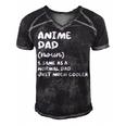 Anime Dad Definition Funny Japanese Gift For Women Men's Short Sleeve V-neck 3D Print Retro Tshirt Black