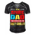 Anime Dad Like A Regular Dad Only Cooler Otaku Fathers Day Gift For Women Men's Short Sleeve V-neck 3D Print Retro Tshirt Black