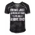 Anime Fathers Birthday Im An Anime Dad Fathers Day Anime Gift For Women Men's Short Sleeve V-neck 3D Print Retro Tshirt Black