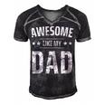 Awesome Like My Dad Sayings Funny Ideas For Fathers Day Gift For Women Men's Short Sleeve V-neck 3D Print Retro Tshirt Black