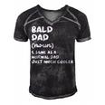 Bald Dad Definition Gift For Women Men's Short Sleeve V-neck 3D Print Retro Tshirt Black