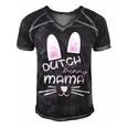 Dutch Rabbit Mum Rabbit Lover Gift For Women Men's Short Sleeve V-neck 3D Print Retro Tshirt Black