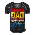 Father’S Day Anime Dad Daddy Father Papa Graphic From Son Gift For Women Men's Short Sleeve V-neck 3D Print Retro Tshirt Black