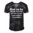 Fathers Day Dad Sayings Happy Fathers Day Gift For Women Men's Short Sleeve V-neck 3D Print Retro Tshirt Black