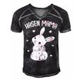 Rabbit Mum With Rabbit Easter Bunny Gift For Women Men's Short Sleeve V-neck 3D Print Retro Tshirt Black