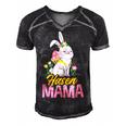 Rabbit Pet Rabbit Mum Gift For Women Men's Short Sleeve V-neck 3D Print Retro Tshirt Black