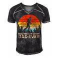 Retro Vintage Best Roller Derby Dad Ever Fathers Day Gift For Mens Gift For Women Men's Short Sleeve V-neck 3D Print Retro Tshirt Black