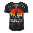 Retro Vintage Best Roller Derby Dad Ever Fathers Day Gift For Women Men's Short Sleeve V-neck 3D Print Retro Tshirt Black