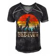 Retro Vintage Best Roller Derby Dad Ever Fathers Day Gift For Womens Gift For Women Men's Short Sleeve V-neck 3D Print Retro Tshirt Black