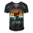 Vintage Retro Best Roller Derby Dad Ever Fathers Day Gift For Women Men's Short Sleeve V-neck 3D Print Retro Tshirt Black
