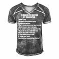 10 Rules Dating My Daughter Overprotective Dad Protective Gift For Women Men's Short Sleeve V-neck 3D Print Retro Tshirt Grey