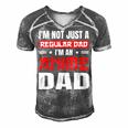 Anime Fathers Day Im Not A Regular Dad Im An Anime Dad Gift For Women Men's Short Sleeve V-neck 3D Print Retro Tshirt Grey