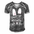 Dutch Rabbit Mum Rabbit Lover Gift For Women Men's Short Sleeve V-neck 3D Print Retro Tshirt Grey