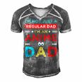 Fathers Birthday Im An Anime Dad Fathers Day Otaku Gift For Women Men's Short Sleeve V-neck 3D Print Retro Tshirt Grey
