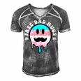 Free Dad Hugs Smile Face Trans Daddy Lgbt Fathers Day Gift For Womens Gift For Women Men's Short Sleeve V-neck 3D Print Retro Tshirt Grey