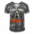 Funny I Need More Space Dad I Teach Space Crew Tech Camp Mom Gift For Women Men's Short Sleeve V-neck 3D Print Retro Tshirt Grey